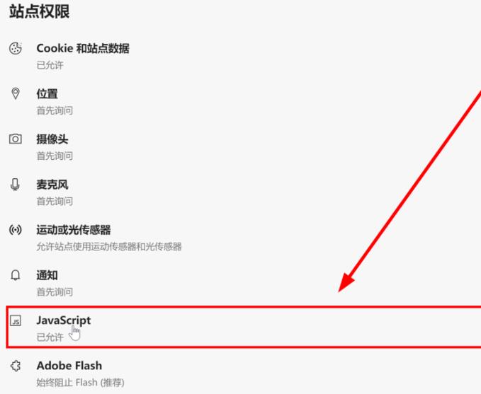 Edge如何禁用js脚本？Edge浏览器js脚本禁用的办法